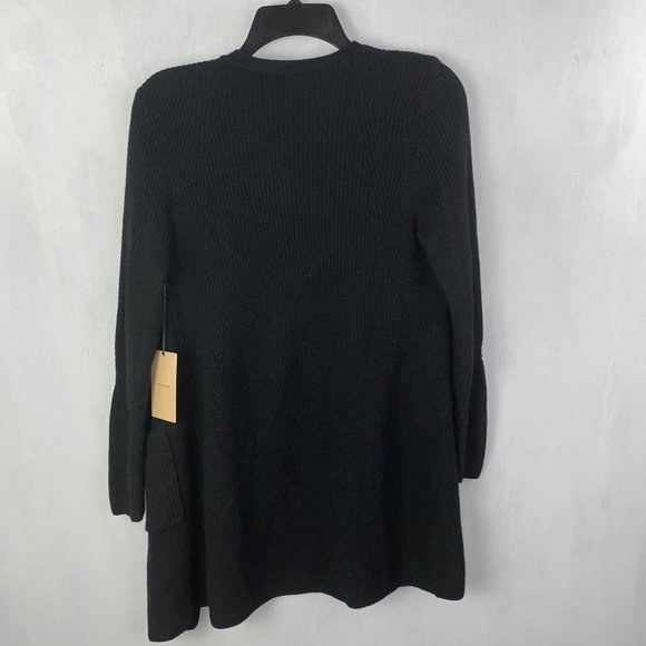 Halogen Black Long Ribbed Cardigan - Picture 4 of 4